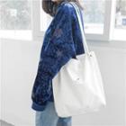Corduroy Shopper Bag White - One Size