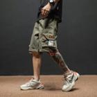 Multi-pocket Drawstring Work Shorts