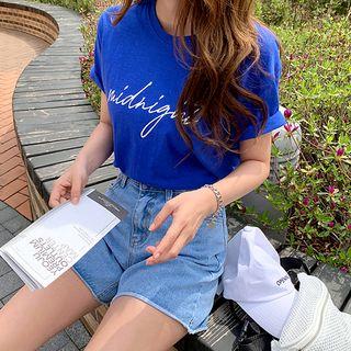 Midnight Printed Cotton T-shirt