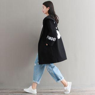 Printed Loose-fit Hooded Parka