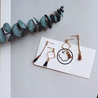 Non Matching Tasseled Earrings