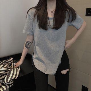 Short-sleeve Split Seam T-shirt