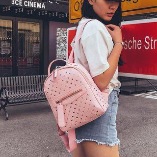 Heart Perforated Backpack