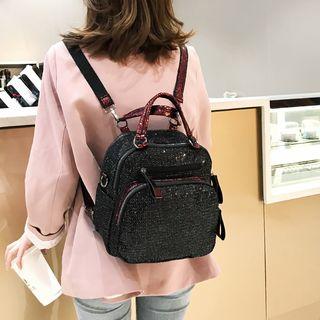 Pvc Mini Backpack Black - One Size