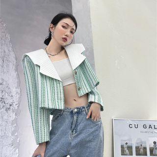 Patterned Crop Jacket