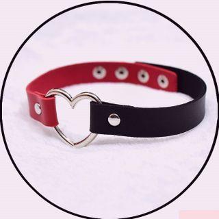 Heart Transparent Pvc Choker