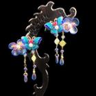Butterfly Hair Claw Set G53 - 1 Pair - Multicolour - One Size