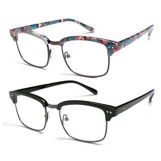 Half-frame Metal Glasses