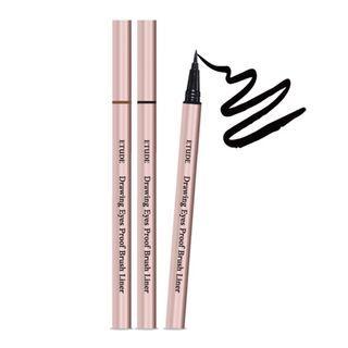 Etude - Drawing Eyes Proof Brush Liner - 2 Colors #01 Black