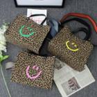 Leopard Tote Bag With Shoulder Strap