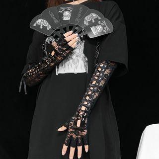 Arm Sleeve Gloves 1 Pair - Black - One Size