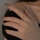 Alloy Ring 1pc - Gold - One Size