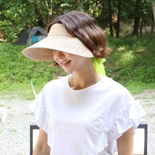 Tie-back Raffia Hat