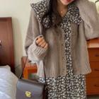 Drop-shoulder Alpaca Blend Cardigan