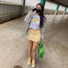 Basic Boxy Zip-up Hoodie