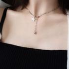 925 Sterling Silver Star Pendant Necklace 925 Silver - Silver - One Size