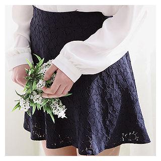 Lace Mini A-line Skirt