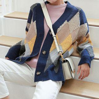 Diamond Check Cardigan