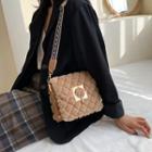 Furry Crossbody Quilted Bag