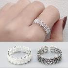 925 Sterling Silver Perforated Open Ring