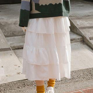 Ruffle Layered Skirt