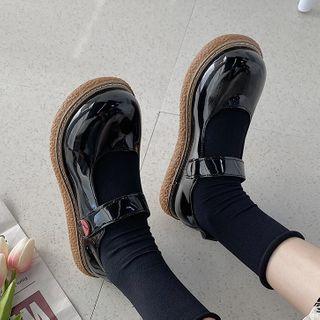 Platform Adhesive Strap Mary Jane Shoes