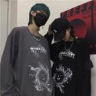 Long-sleeve Sun Print T-shirt