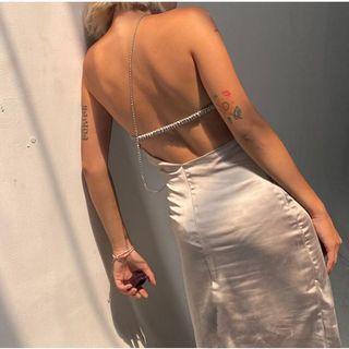 Open-back Midi Sheath Dress