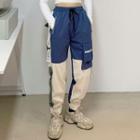 Color Block Panel Cargo Joggers