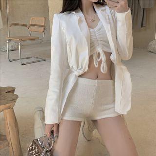 Drawstring Camisole Top / Shorts / Blazer