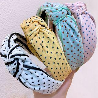 Floral Print Shirred Headband
