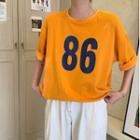 Elbow-sleeve 86 Print T-shirt