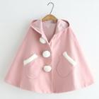 Rabbit Ear Cape Pink - One Size