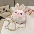 Furry Rabbit Crossbody Bag Pink - One Size