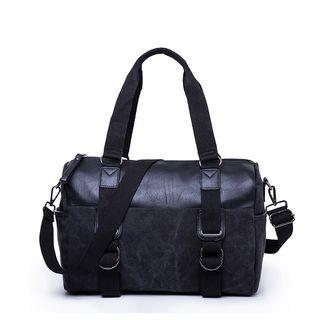 Canvas Shoulder Bag Black - One Size