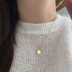 Cube Necklace 1pc - Gold - One Size