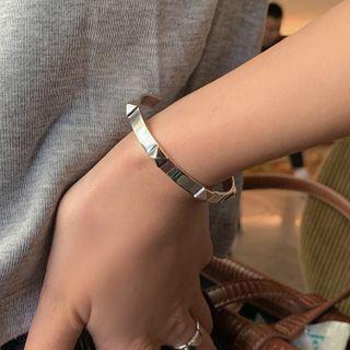 Sterling Silver Stud Bangle Sl0263 - Silver - One Size