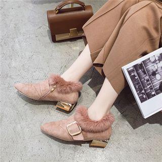 Low-heel Pointed Ankle Boots