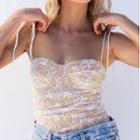 Tie-shoulder Lace Camisole Top
