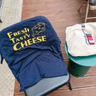 Cheese Lettering Cotton T-shirt