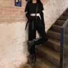 High Waist Color-block Wide Leg Pants