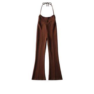 Halter Flared Jumper Pants