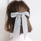 Dotted Narrow Scarf Hair Tie