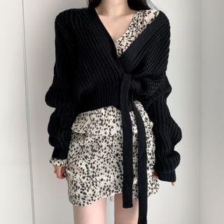 Plain Tie-strap Sweater