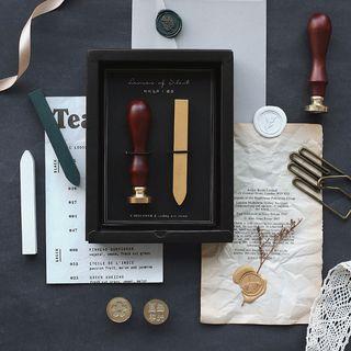 Wax Seal Wooden Stamp Set