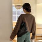 Chain-strap Flap Quilted Shoulder Bag Black - One Size