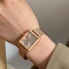 Square Watch Rose Gold - One Size