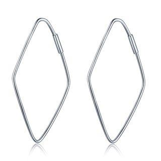 925 Sterling Silver Rhombus Earrings