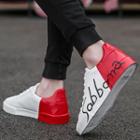 Faux Leather Color Block Sneakers