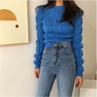 Shirred Sweater